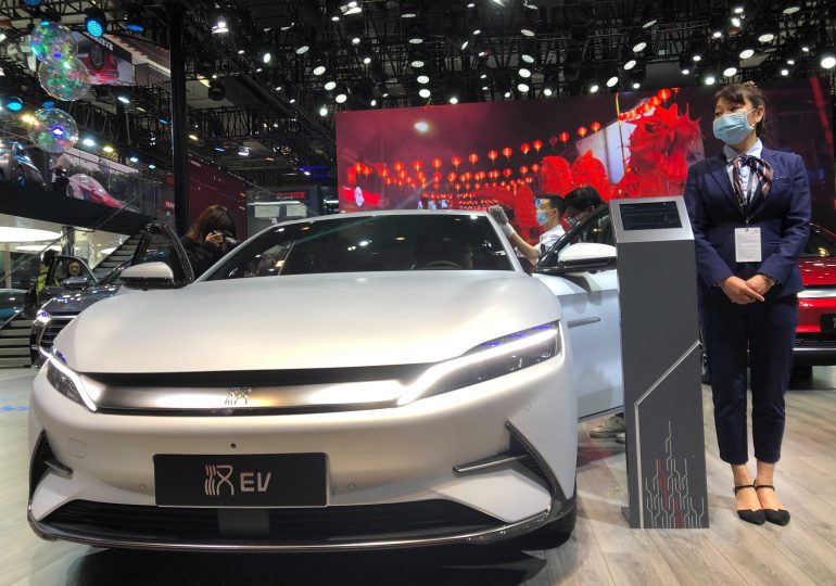 Chinese electric car giant BYD launches its popular Han sedan in the Middle East