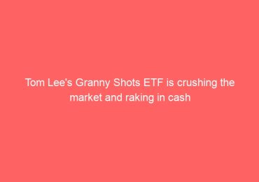 Tom Lee's Granny Shots ETF is crushing the market and raking in cash