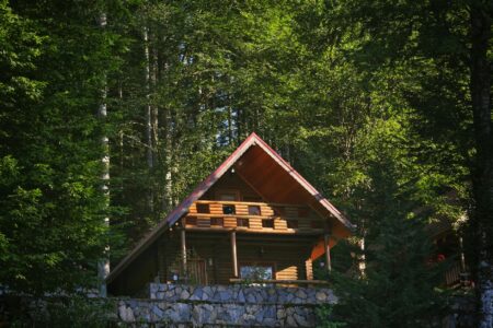 Business professionals at a corporate retreat facility