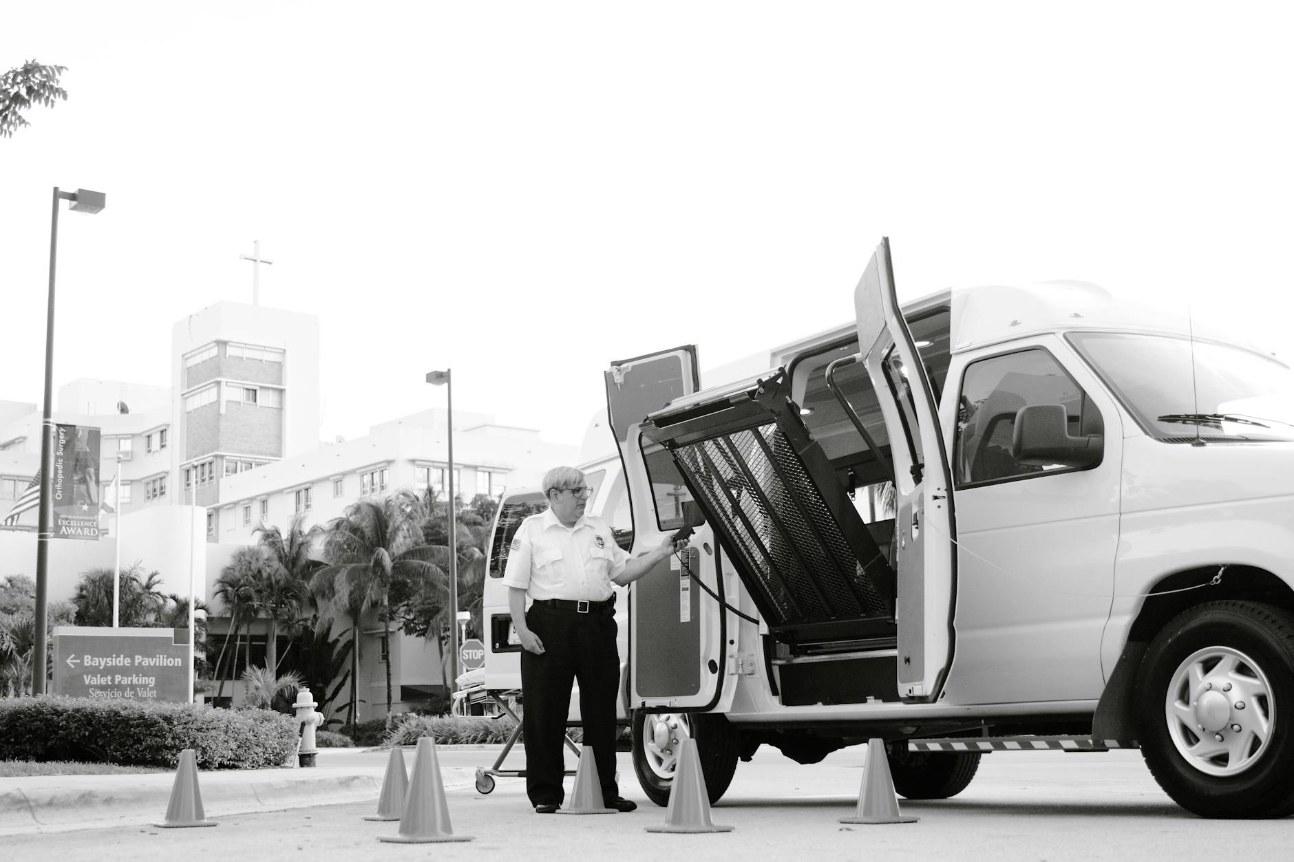 White service van parked in residential driveway representing mobile business operations