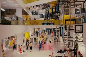 Private Credit Funds Quietly Expand Into Middle-Market Retail Lending Interior of a mid-size retail store with merchandise displays and lighting