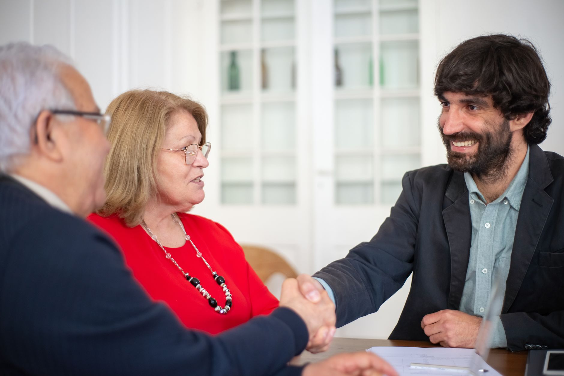 Financial advisor discussing investment strategy with a client