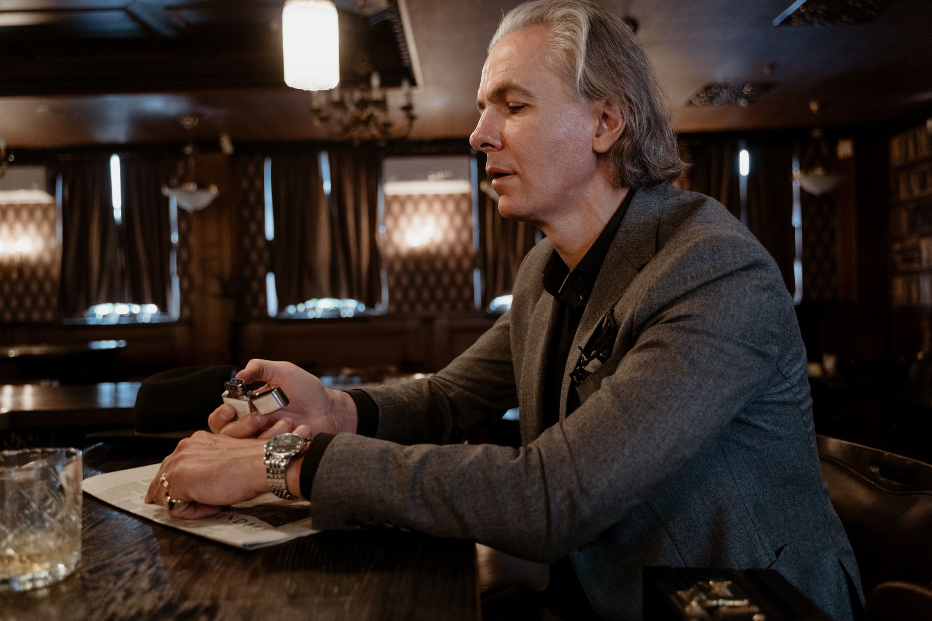 Luxury timepieces arranged on a table at a collector event
