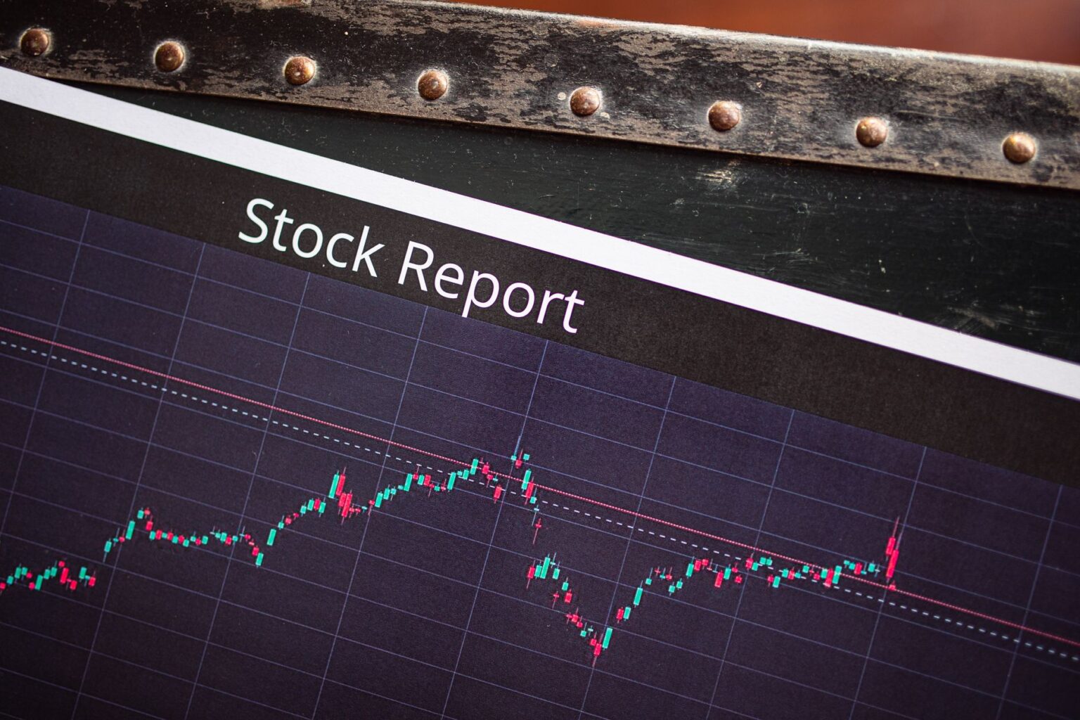 Financial charts showing stock price movements during a merger announcement period