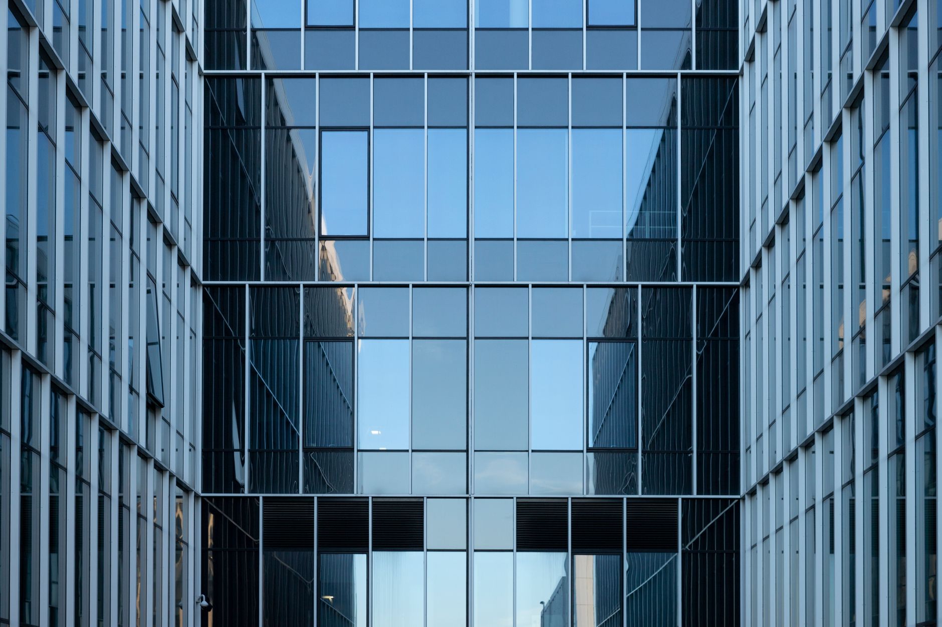 Modern commercial office building exterior representing commercial real estate sector