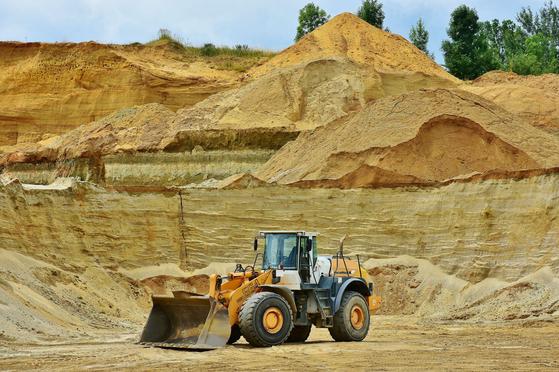 Open-pit mining operation representing mineral royalty streaming investments