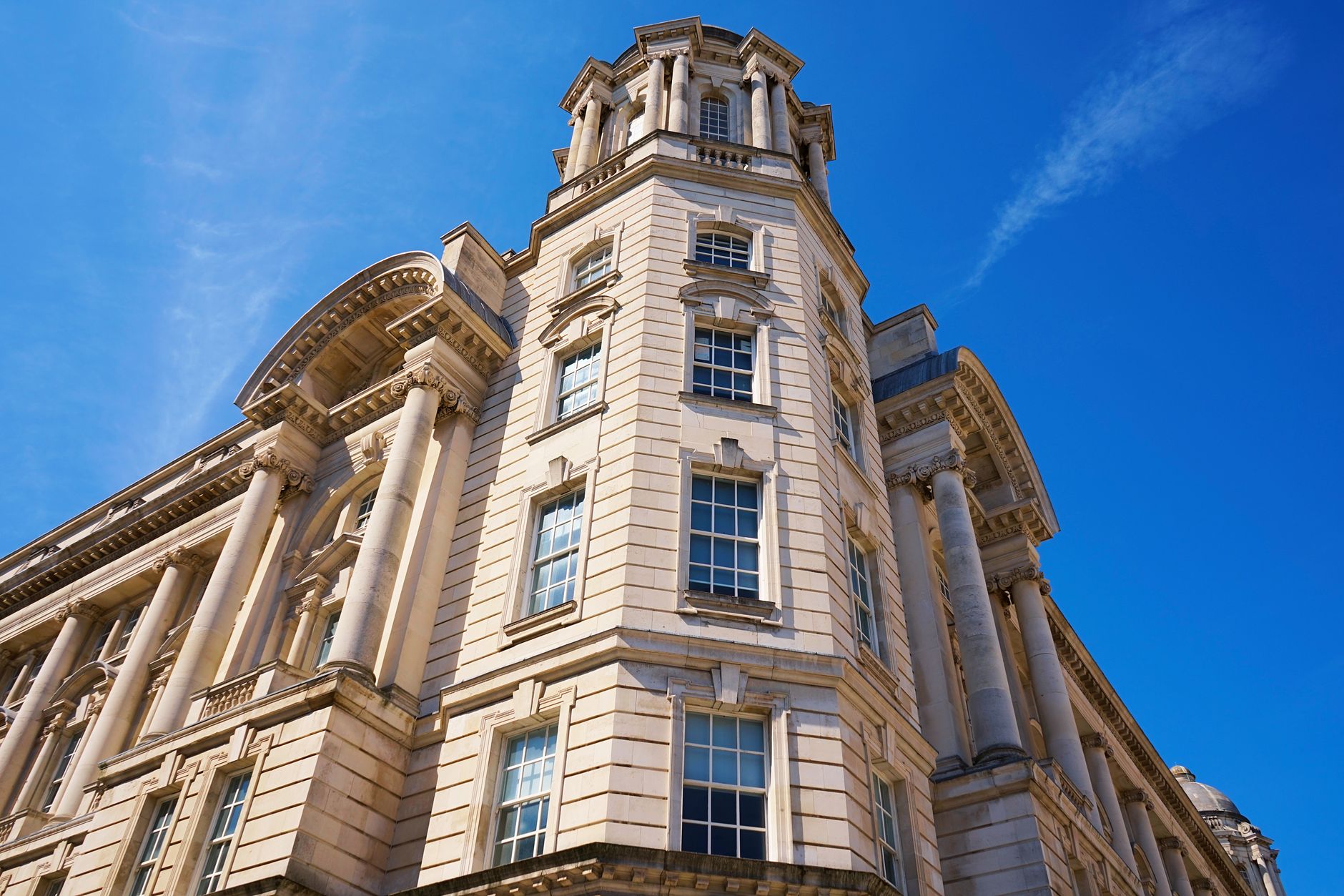 Exterior of a government financial institution representing U.S. Treasury bond programs