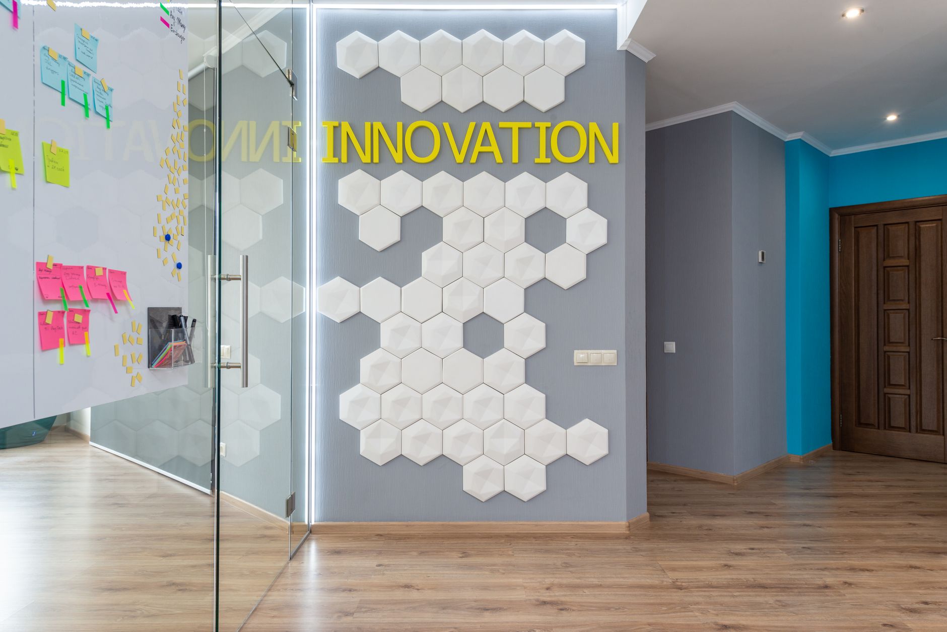Modern corporate office interior representing private credit and alternative investment management