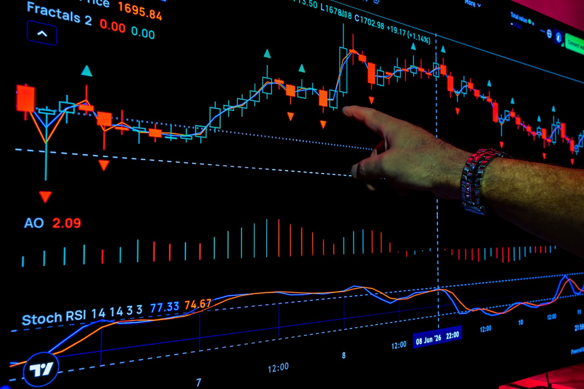 Institutional investors reviewing portfolio documents in a conference room